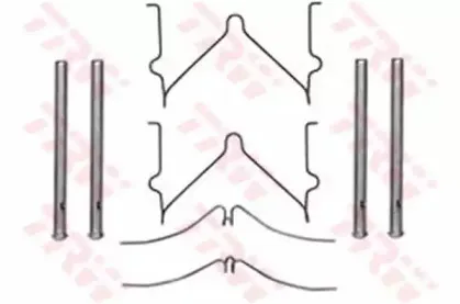 PFK288 TRW Комплектующие, колодки дискового тормоза