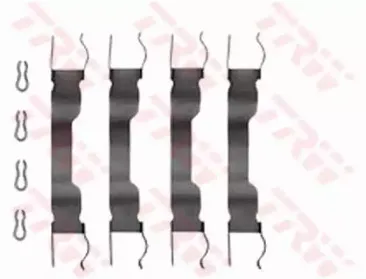 PFK65 TRW Комплектующие, колодки дискового тормоза