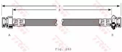PHA364 TRW Тормозной шланг