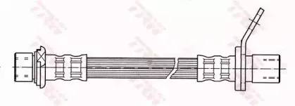 PHA393 TRW Тормозной шланг