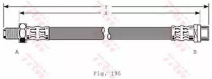 PHB353 TRW Тормозной шланг