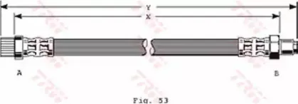 PHB364 TRW Тормозной шланг