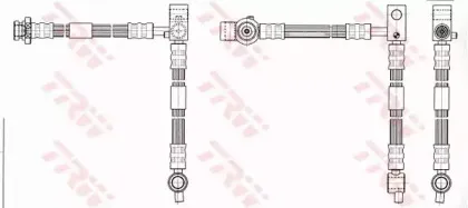 PHD542 TRW Тормозной шланг