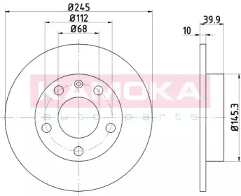 1031112 KAMOKA Тормозной диск