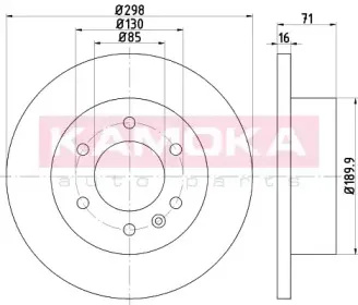 103121 KAMOKA Тормозной диск