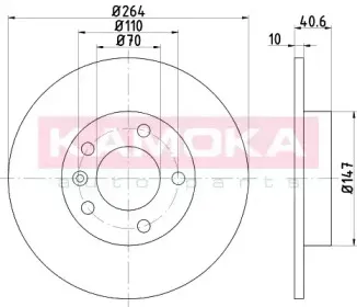 103170 KAMOKA Тормозной диск