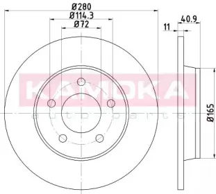103178 KAMOKA Тормозной диск