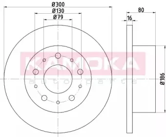 1033646 KAMOKA Тормозной диск