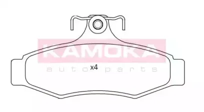 JQ101168 KAMOKA Комплект тормозных колодок, дисковый тормоз