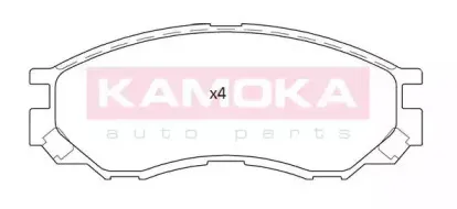 JQ101179 KAMOKA Комплект тормозных колодок, дисковый тормоз