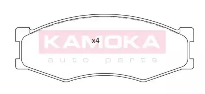 JQ101182 KAMOKA Комплект тормозных колодок, дисковый тормоз