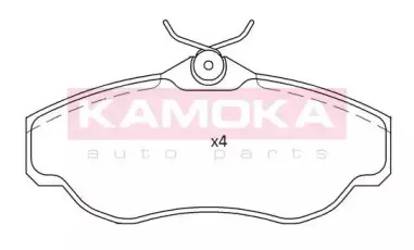 JQ101190 KAMOKA Комплект тормозных колодок, дисковый тормоз