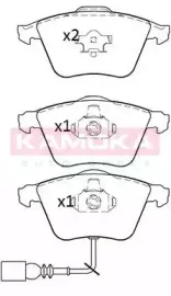 JQ101218 KAMOKA Комплект тормозных колодок, дисковый тормоз