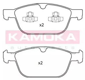 JQ101233 KAMOKA Комплект тормозных колодок, дисковый тормоз