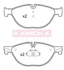 JQ101236 KAMOKA Комплект тормозных колодок, дисковый тормоз