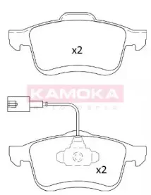 JQ101239 KAMOKA Комплект тормозных колодок, дисковый тормоз