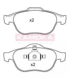 JQ101290 KAMOKA Комплект тормозных колодок, дисковый тормоз