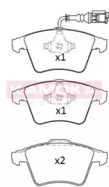 JQ101308 KAMOKA Комплект тормозных колодок, дисковый тормоз