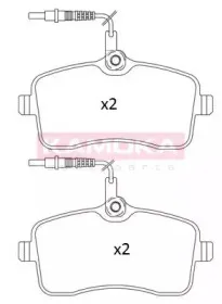 JQ101309 KAMOKA Комплект тормозных колодок, дисковый тормоз