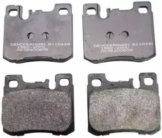 B110445 DENCKERMANN Комплект тормозных колодок, дисковый тормоз