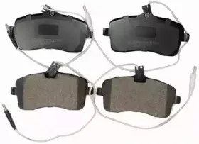 B110922 DENCKERMANN Комплект тормозных колодок, дисковый тормоз