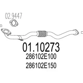 01.10273 MTS Труба выхлопного газа