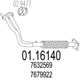01.16140 MTS Труба выхлопного газа