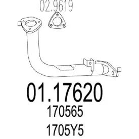 01.17620 MTS Труба выхлопного газа
