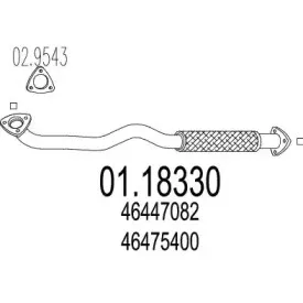 01.18330 MTS Труба выхлопного газа