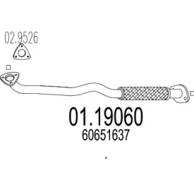 01.19060 MTS Труба выхлопного газа