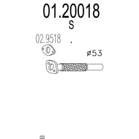 01.20018 MTS Труба выхлопного газа