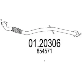 01.20306 MTS Труба выхлопного газа