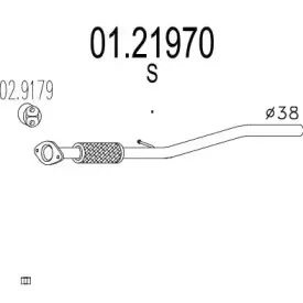 01.21970 MTS Труба выхлопного газа