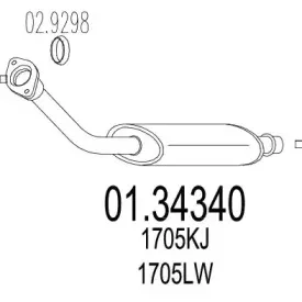 01.34340 MTS Предглушитель выхлопных газов