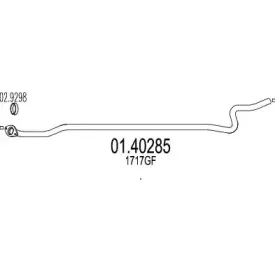 01.40285 MTS Труба выхлопного газа