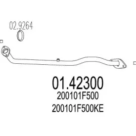 01.42300 MTS Труба выхлопного газа