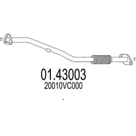 01.43003 MTS Труба выхлопного газа