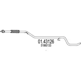 01.43126 MTS Труба выхлопного газа