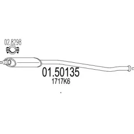 01.50135 MTS Средний глушитель выхлопных газов