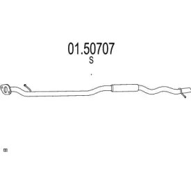 01.50707 MTS Средний глушитель выхлопных газов