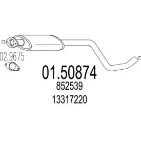01.50874 MTS Средний глушитель выхлопных газов