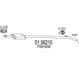 01.56210 MTS Средний глушитель выхлопных газов
