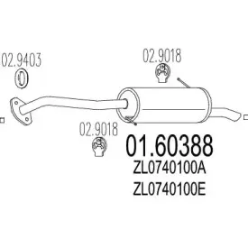 01.60388 MTS Глушитель выхлопных газов конечный