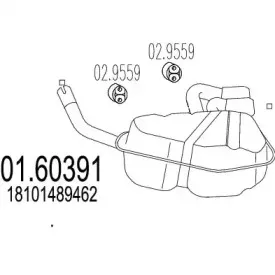 01.60391 MTS Глушитель выхлопных газов конечный