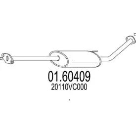 01.60409 MTS Глушитель выхлопных газов конечный