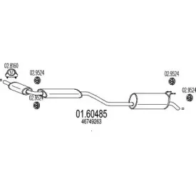 01.60485 MTS Глушитель выхлопных газов конечный