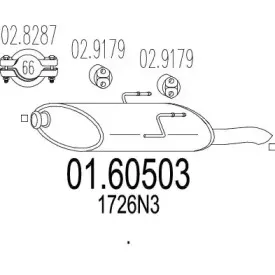 01.60503 MTS Глушитель выхлопных газов конечный