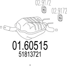 01.60515 MTS Глушитель выхлопных газов конечный