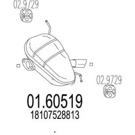 01.60519 MTS Глушитель выхлопных газов конечный