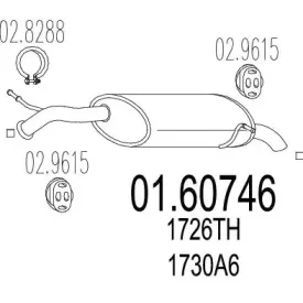 01.60746 MTS Глушитель выхлопных газов конечный
